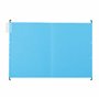 Elba Lot de 25 dossiers suspendus bleus pour format A4, dossiers suspendus, ouverts sur le côté, avec onglets transparents