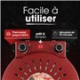 Clatronic® four à pizza | 350°C p. pizza italienne en pierre à la maison |électrique | aussi pour pizzas surgelées | pizza en mo