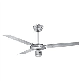 PROFI CARE PC DVL 3071 - Ventilateur de plafond - 3 pales - 122cm – Circulation d’air optimale - Chrome 330710