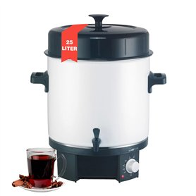 Clatronic® 2in1 Machine à boissons chaudes & à mettre en conserve avec réservoir de 25L | Cocotte pour p.ex. vin chaud ou punch