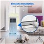 Clatronic Climatiseur Mobile 7000 BTU Classe A Blanc CL3831-3 en 1 Refroidissement, Déshumidification, Ventilation, Filtre Amovi