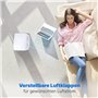Clatronic Climatiseur Mobile 7000 BTU Classe A Blanc CL3831-3 en 1 Refroidissement, Déshumidification, Ventilation, Filtre Amovi