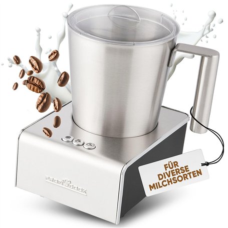 ProfiCook® Mousseur à lait avec fonction chaud et froid | Mousseur à lait électrique avec 6 fonctions | Mousseur à lait pour div