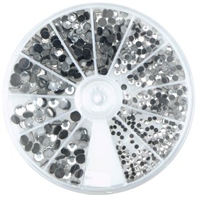 Rayher boite de 580 strass thermocollants en cristal strass hotfix pour costumiser vos vêtements et autres accessoires en tissu