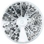 Rayher boite de 580 strass thermocollants en cristal strass hotfix pour costumiser vos vêtements et autres accessoires en tissu