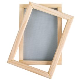 Rayher Cadre en bois avec tamis p. papier format max. 25x16 cm