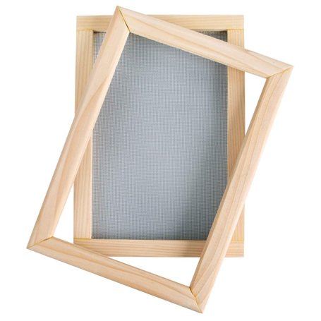 Rayher Cadre en bois avec tamis p. papier format max. 25x16 cm