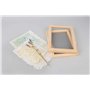Rayher Cadre en bois avec tamis p. papier format max. 25x16 cm, nature, 27001505, Naturel