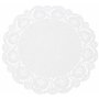Unbekannt Rayher Hobby 59225102 Lot de 60 Feuilles de Papier Dentelle, Rondes, SB-Btl Blanc