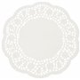 Unbekannt Rayher Hobby 59225102 Lot de 60 Feuilles de Papier Dentelle, Rondes, SB-Btl Blanc