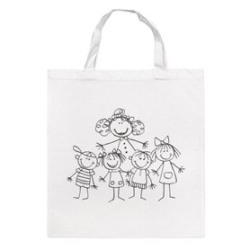 Rayher 3827400 Sac en Coton imprimé Beige 38 x 42 cm