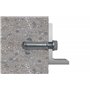 fischer - Cheville à frapper EA II M 6 x 30 mm en acier électrozingé - 100 chevilles/boîte Gris