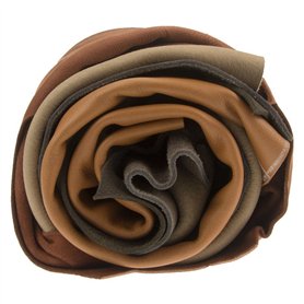 Chutes de cuir de 1 kg Nuances de marron assorties Format A3 Idéales pour tous les travaux manuels comme la réparation de sacs o