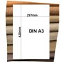 Chutes de cuir de 1 kg Nuances de marron assorties Format A3 Idéales pour tous les travaux manuels comme la réparation de sacs o