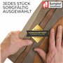 Langlauf Schuhbedarf® Morceaux de cuir extra grands Lot de 2 pièces, marron - 1 kg - Dimensions min. de toutes les pièces au tot