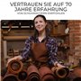 Langlauf Schuhbedarf® Morceaux de cuir extra grands Lot de 2 pièces, marron - 1 kg - Dimensions min. de toutes les pièces au tot