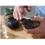 Langlauf Schuhbedarf Pâte de réparation pour chaussures et semelles I Kit de réparation pour talons (noir-brun) I Caoutchouc liq