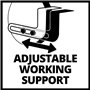 Einhell Touret à meuler TC-BG 200 L (400W, lampe) Livré avec meule de dégrossissage et meule de ponçage fin K36/K60