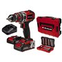Einhell Power X-Change Perceuse-visseuse sans fil 50 Nm avec 2 batteries et chargeur – Perceuse combinée 3 en 1 sans balais 18 V