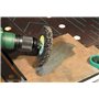 wolfcraft 1674000 1 Roue de Décapage Universelle Ø 100 Mm, Queue Ø 6 Mm, Hauteur Polissoir 13 Mm argent
