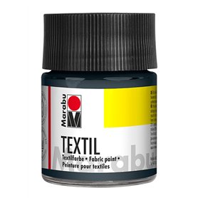 Marabu 17160005078 - Peinture Textile Grise 50 ML - Encre d'impression sur Tissu à Base d'eau - pour Tissus clairs - Lavable jus