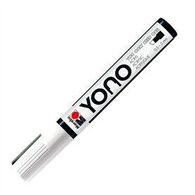 Marabu Marqueur YONO 12400102070 12400102070-YONO - Blanc 070 - Pointe biseautée japonaise