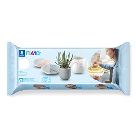 STAEDTLER Argile séchée à l'air libre – Pâte à modeler – FIMOair – Blanc
