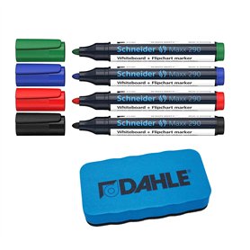 Dahle Éponge pour tableau blanc (effaceur magnétique pour nettoyage à sec sur de nombreuses surfaces) (bleu