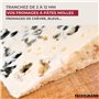 Fackelmann 45861 Coupe fromage en tranches en aluminium avec rouleau et fil de coupe, trancheur à fromage, portionneuse à fromag