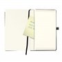 Herlitz My Book Carnet de notes A5 feuilles lignées avec Carnet à couverture rigide avec ruban et Passant à stylo-Noir