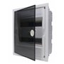 Kopp 346002005 Boîte à fusibles encastrée avec Porte en Plastique 2 rangées pour 24 Broches Gris/Noir