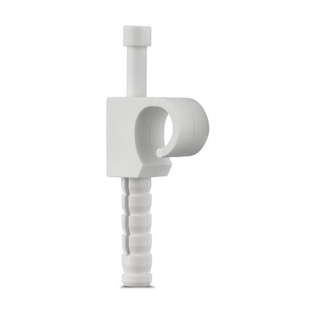 REV Ritter 0508096555 Lot de 25 Attaches-câbles Blanc 9 mm