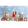HERMA 15287 Lot de 9 autocollants de Noël dorés - 34 x 67 mm - Étiquettes de fermeture pour cadeaux - Points adhésifs pour décor