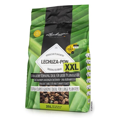 LECHUZA Substrat végétal LECHUZA-PON XXL 25 litres | pour plantations permanentes | sans tourbe et pré-fertilisé | 19542