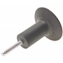 blomus Ponto 65800 Lot de 4 crochets muraux de couleur moderne tendance Gunmetal, accessoires d'intérieur élégants, crochets à v