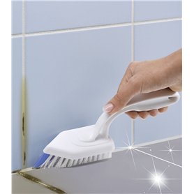 Maximex Brosse à joints Profi poignée ergonomique Blanc