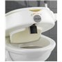 WENKO Adaptateur abattant à accoudoirs Secura, Plastique, 5535 x 37.5 x 47.542.5 cm, Blanc