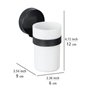 Gobelet salle de bain mural fixation sans perçage "Static Loc Plus"