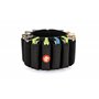 HOHNER Ceinture Flexbelt pour 12 harmonicas MZ91144 Noir en Plastique avec Étui et Sac Banane Noir extensible et lavable