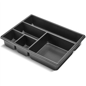 Insert compartimenté - TOOD - 5 cases fixes - Pour coffret professionnel - Emboîtable - 40x30x7 cm
