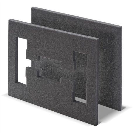 Insert en mousse - TOOD - 2 pieces - Pour coffret professionnel - Emboîtable - 40x30x4 cm