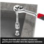 Original Einhell E-CASE 80 pcs. valise d'outils (set d'outils de haute qualité dans valise en plastique robuste et empilable com
