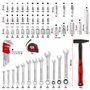 Original Einhell E-CASE 80 pcs. valise d'outils (set d'outils de haute qualité dans valise en plastique robuste et empilable com