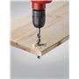 kwb Mèches hélicoïdales à bois Ø 15 mm en qualité industrielle pour des perçages propres et une trajectoire rectiligne stable