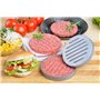 GRÄWE Presse à Hamburger avec 50 Feuilles de Papier sulfurisé, Set Presse à Hamburger en Fonte d'aluminium pour de délicieux Ham