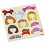 HABA 7392 - Boîte de Jeu magnétique Poupée Lilli à Habiller - 54 pièces magnétiques et 4 Fonds dans Une boîte métallique Robuste