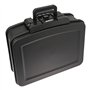 HMF 250437 Boîte à documents ignifuge étanche avec serrure à combinaison | DIN A4 | 44,5 x 16,5 x 33 cm | Noir