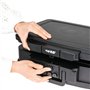 HMF 250437 Boîte à documents ignifuge étanche avec serrure à combinaison | DIN A4 | 44,5 x 16,5 x 33 cm | Noir