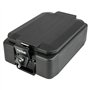 HMF 250442 Caisse à monnaie ignifuge verrouillable | DIN A4 | 41 x 28 x 15,5 cm | Noir