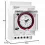 GRÄSSLIN 01.28.1001.1 talento 111 SK- Horloge de Distribution analogique avec Programme journalier I 3TE I 1 Canal I Montage sur